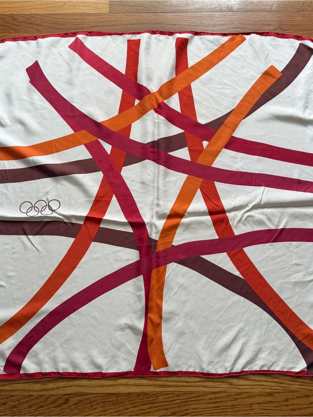 Vintage silk Olympics world games scarf